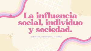 La influencia social individuo y sociedad