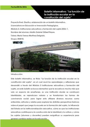 Agg Diseño Y Elaboracion De Un Boletin Informativo