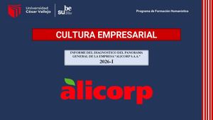 Ppt Informe Cultura Empresarial