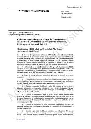 Caso Ernesto Muyshodnt Ante La Onu A Hrc Wgad 2026 5 A Hrc Wgad 2026 5 Salvador Advance Edi