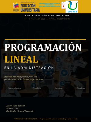 Revista De Programacion Lineal