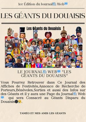 1er Édition du Journal Web "Les Géants du Douaisis"