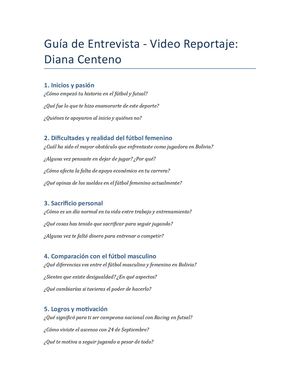 Preguntas Entrevista Diana Centeno