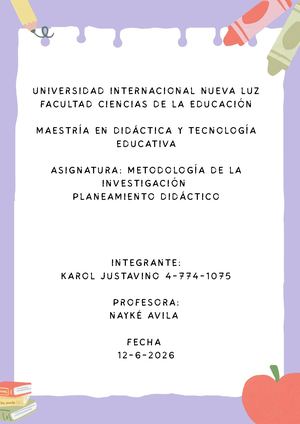 Boletín Informativo Escolar Ilustrativo Y De Color Morado