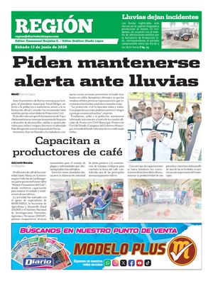 Región Sábado 13 De Junio De 2026
