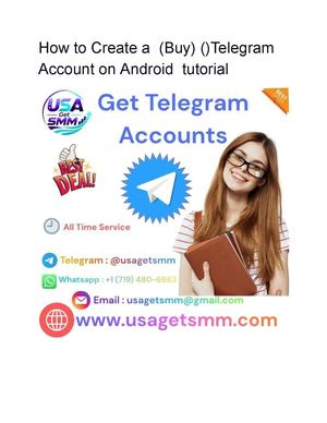 How To Create A (Buy) ()Telegram Account On Android Tutorial