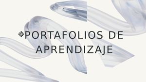 Portafolios De Aprendizaje