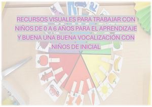Recursos Visuales Para Trabajar Con Niños De 0 A 6 Años Para El Aprendizaje Y Buena Una Buena Vocalización Con Niños De Inicial
