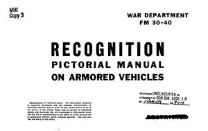 Recognition Pictorial Manual Armored Vehicles