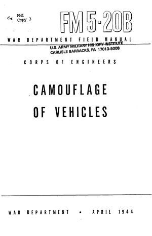 Fm5 20b Camouflage Of Vehicles 1944