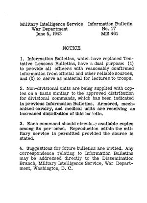 Information Bulletin No 17 1942 Removing Wounded From Tanks