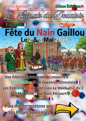 15ème Éditions Les Géants Du Douaisis: Avril 2026