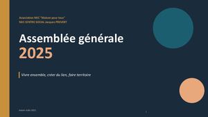 Rapport 2025 MJC CS Jacques Prévert - Dieuze