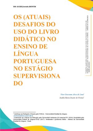 Artigo Os Atuais Desafios No Ensino De Língua Portuguesa Pdf