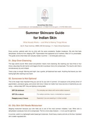 Dermatales Summer Skincare Guide
