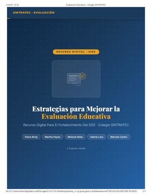 Evaluación Educativa – Colegio Sintrafec Pdf 2