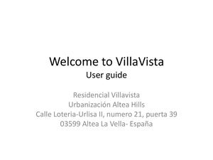 Bienvenue GB à Villa Vista 2