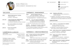 Cv Eva Pracca Fr Art Pédagogie Pdf