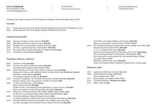 cv et portfolio Nicolas Nicolini 2026