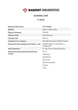 Materyal Formu