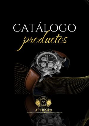 catalogo relojeria al tiempo