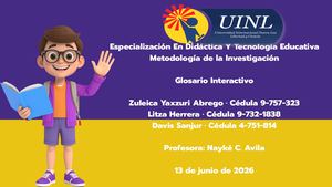 Glosario Interactivo De Metodología De La Investigación