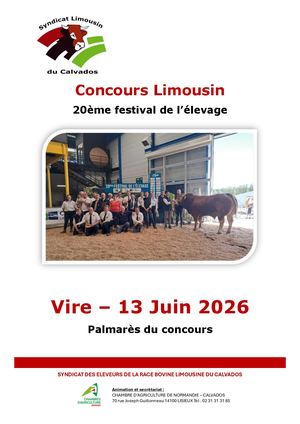Palmares Limousins Vire 2026