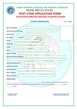 ☎️07036388482☎️Faculty of Nursing Sciences, Achievers University 2026/2027☎️{07036833482} Nursing Form is Out Call ☎️(0)7036833482}-☎️{+234-7036833482) Post UTME Nursing Form, Midwifery form, Post Basic Nursing Form, Transfer form, Transcript Application 