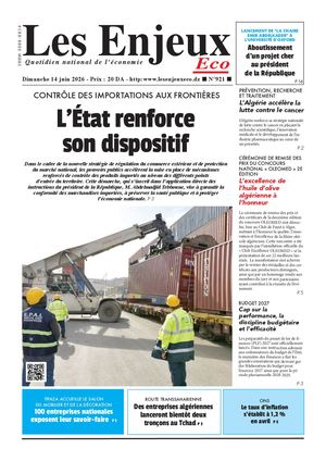 LES ENJEUX ECO N°921