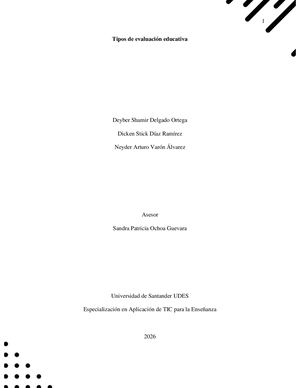 Tipos de Evaluación Educativa