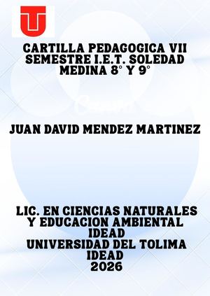 Cartilla Pedagogica Vii Semestre Soledad Medina Juan David