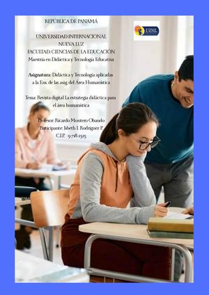 Revista Digital Estrategia Didáctica Para El áRea Humanística