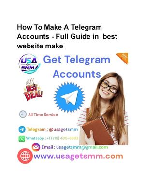How To Make A Telegram Accounts Full Guide In Best Website Make
