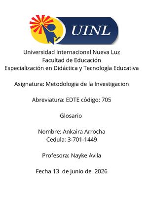 Terminos de Investigacion