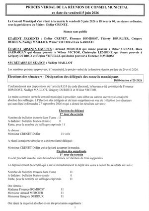 Pv Cm Du 5 Juin 2026