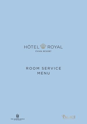 Menu Room G7 En Carte Papier V2