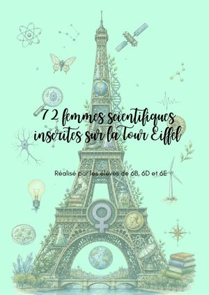 72 Femmes de Sciences inscrites sur la Tour Eiffel