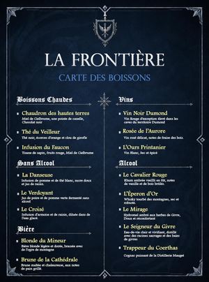 Menu De La Frontière