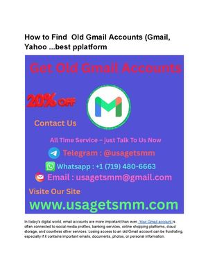 How To Find Old Gmail Accounts (Gmail, Yahoo Best Pplatform