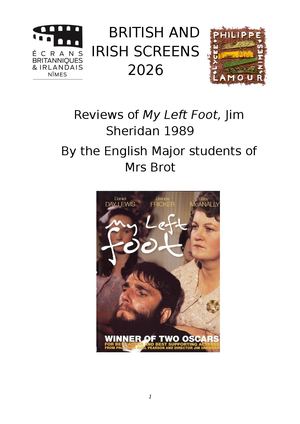 Reviews of My Left Foot, by Jim Sheridan (1989)