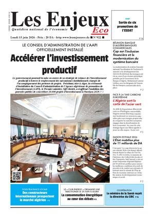 LES ENJEUX ECO N°922