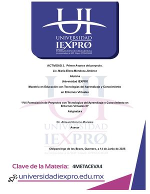 MI PRIMER AVANCE DEL PROYECTO IV