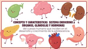 Presentación ÓRganos Del Cuerpo Ilustrado Rosa Y Marrón