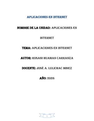 Monografia Aplicaciones En Internet