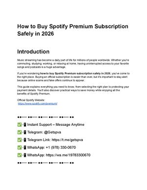 How To Buy Spotify Premium Subscription Safely In 2026