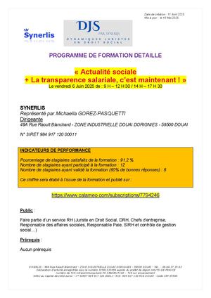 Programme Détaillé Djs 4