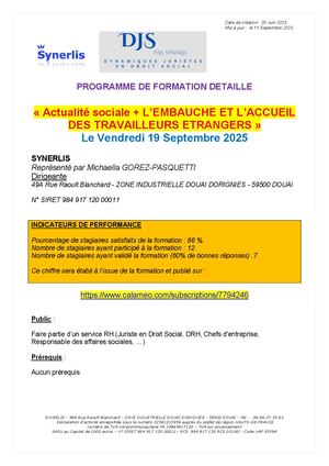 Programme Détaillé Djs 5