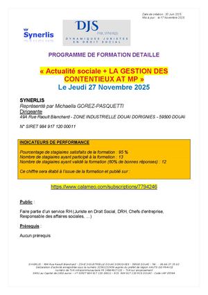 Programme Détaillé Djs 6
