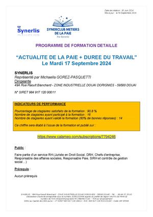 Programme Détaillé Syn Paie 1
