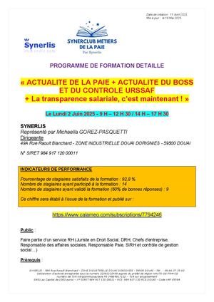 Programme Détaillé Syn Paie 4